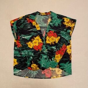 Tropical Hibiscus ZARA shirt